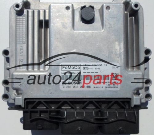 MOTORSTEUERGERÄT ECU STEUERGERÄT  FORD FIESTA 1.5 TDCI BOSCH 0 281 031 055,  FoMoCo DA6A-12A650-MA
