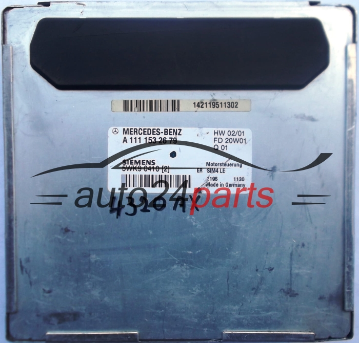 CENTRALITA DE MOTOR  MERCEDES W208 CLK 200 A1111532679 SIEMENS 5WK9 0410 (2) 5WK90410 ER SIM4 LE