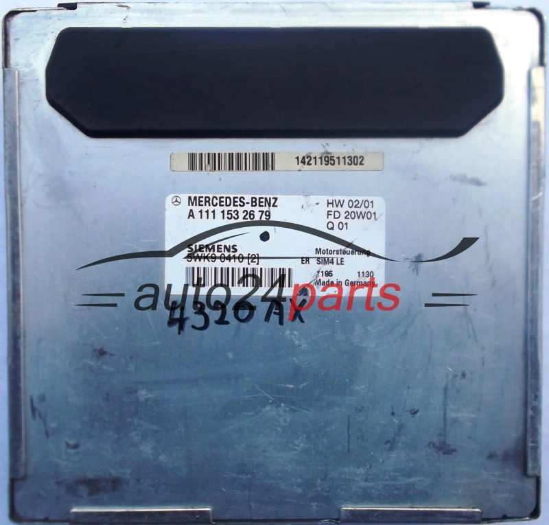 KOMPUTER STEROWNIK SILNIKA MERCEDES W208 CLK 200 A1111532679 SIEMENS 5WK9 0410 (2) 5WK90410 ER SIM4 LE
