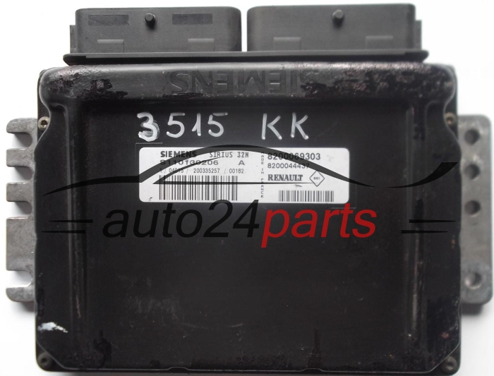 ECU CENTRALITA DE MOTOR  RENAULT CLIO SIEMENS S110130206 A,  8200069303
