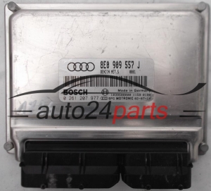 KOMPUTER STEROWNIK SILNIKA AUDI A4 A6 2.0 ALT 8E0909557J, 8E0 909 557 J, BOSCH 0261207977, 0 261 207 977 BENZIN ME7.5 - 