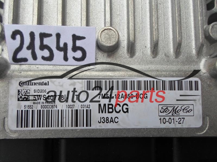 FORD 1.8 TDCI SIEMENS 5WS40778I-T, 5WS40778IT, FoMoCo 7M51-12A650-BCG, 7M5112A650BCG, MBCG, SID206