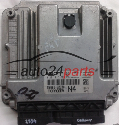 MOTORSTEUERGERÄT ECU STEUERGERÄT TOYOTA YARIS 1.4 D4D 1ND-TV 89661-52L30 N4 8966152L30 BOSCH 0281015695, 0 281 015 695