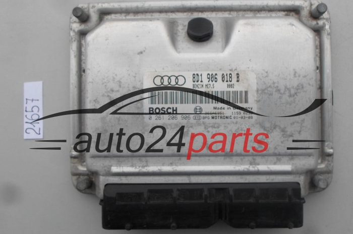 KOMPUTER STEROWNIK SILNIKA AUDI 1.8 BOSCH 0 261 206 906, 0261206906, 8D1 9060 18 B, 8D1906018B -