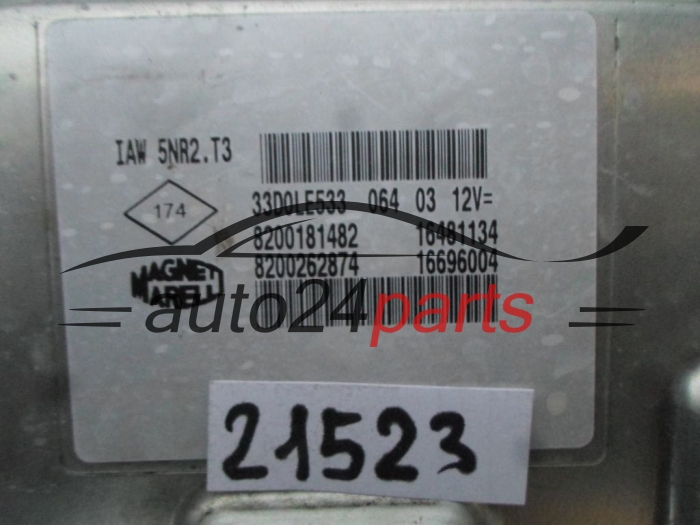 CENTRALITA DE MOTOR RENAULT IAW 5NR2.T3, IAW5NR2T3, 8200181482, 8200262874 