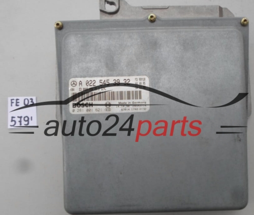 KOMPUTER STEROWNIK SILNIKA MERCEDES W210 2.9 TD, BOSCH 0 281 001 621, 0281001621, A 022 545 39 32, A0225453932