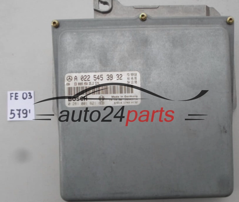 KOMPUTER STEROWNIK SILNIKA MERCEDES W210 2.9 TD, BOSCH 0 281 001 621, 0281001621, A 022 545 39 32, A0225453932