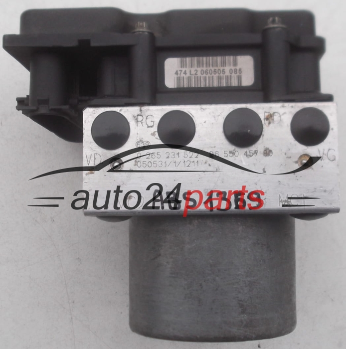 BOMBA HIDRAULICA Y CENTRALITA ABS CITROEN BERLINGO XSARA PICASSO PEUGEOT PARTNER BOSCH 0 265 231 522, 0265231522, 96 550 457 80, 9655045780, 0 265 800 415, 0265800415