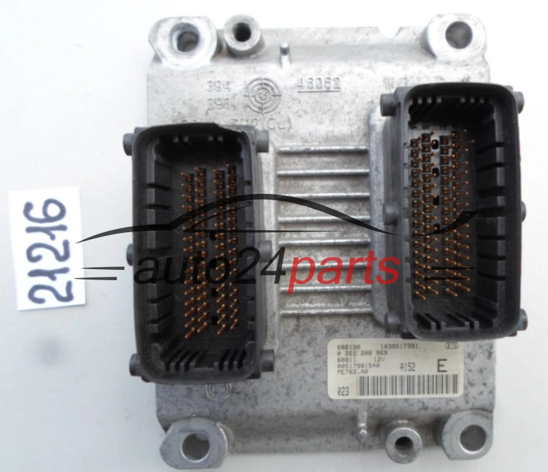 CENTRALITA DE MOTOR FIAT GRANDE PUNTO 1.4 BOSCH 0 261 208 969, 0261208969, 00517981540 
