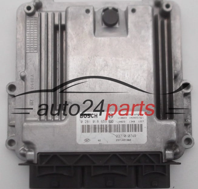 ECU CENTRALITA DE MOTOR  RENAULT SCENIC 1.6 TDCI BOSCH 0 281 018 659,  237101074R