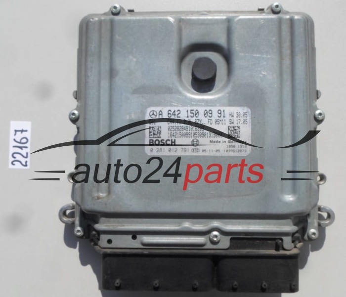 KOMPUTER STEROWNIK SILNIKA MERCEDES W164 3.0 CDI BOSCH 0 281 012 791, 0281012791, A 642 150 09 91, A6421500991, CR4.11 