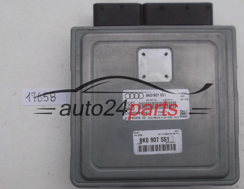 KOMPUTER STEROWNIK SILNIKA AUDI A4 S4 3.0 TFSI 8K0907551, 8K0 907 551, CONTINENTAL 5WP46406
