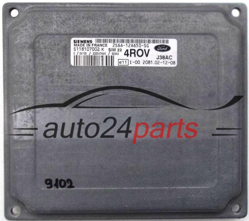 MOTORSTEUERGERÄT ECU STEUERGERÄT  FORD FIESTA 1.4 SIEMENS S118107002 K