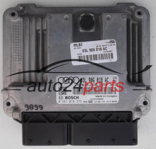 KOMPUTER STEROWNIK SILNIKA AUDI A4 2.0 TDI BOSCH 0 281 018 375, 0281018375, 03L 906 018 AC, 03L906018AC - 