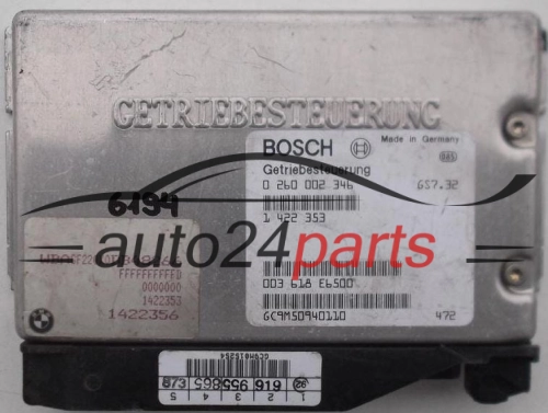 STEROWNIK SKRZYNI AUTOMATYCZNEJ BMW E38 3.0 BOSCH 0 260 002 346, 0260002346, 1 422 353, 1422353, 1422356 - 6194