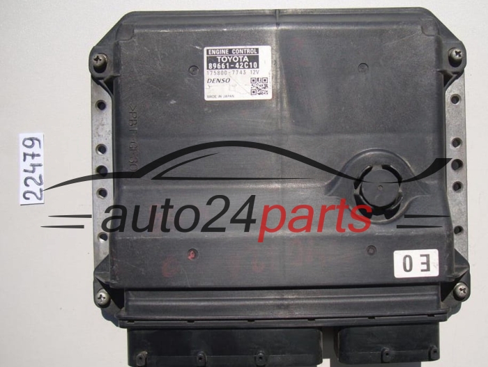 CALCULATEUR MOTEUR TOYOTA RAF 4 2.2 D4D 89661-42C10, 8966142C10, 175800-7743, 1758007743