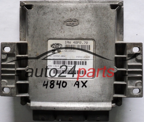 ECU CENTRALITA DE MOTOR PEUGEOT 206 1.1 9645243180 IAW48P270, IAW48P2.70, IAW 48P2.70, HW 9643707380, 16552004, 16552.004, SW 9645243180
