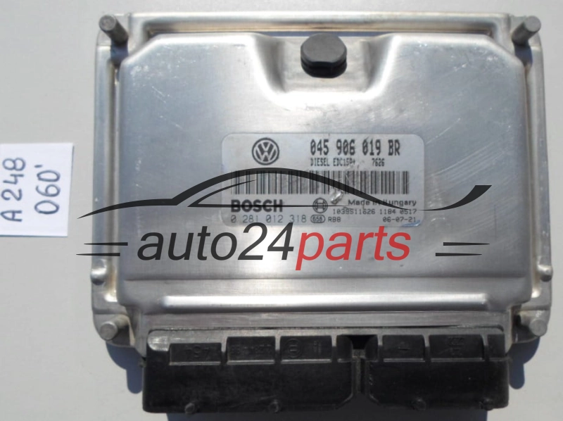 Sterownik silnika SEAT IBIZA SKODA FABIA OCTAVIA 1.4 TDI BNM 045906019BR BOSCH 0281012318 1039S11626 - 024 044 060 062 068
