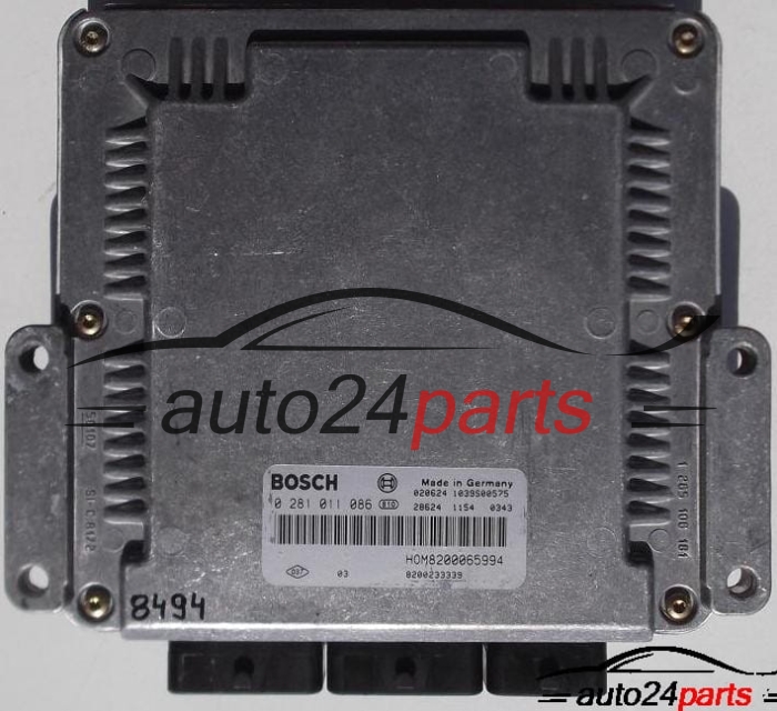 VOLVO S40 1.9 DID BOSCH 0 281 011 086, 0281011086, HOM8200065994