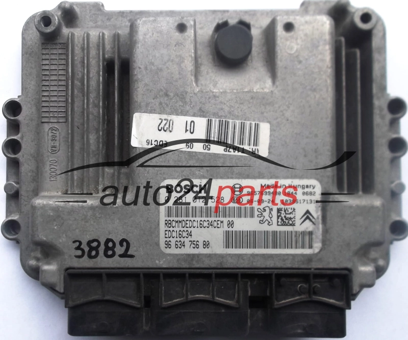 ECU CENTRALITA DE MOTOR PEUGEOT 206 1.4 HDI BOSCH 0281012528