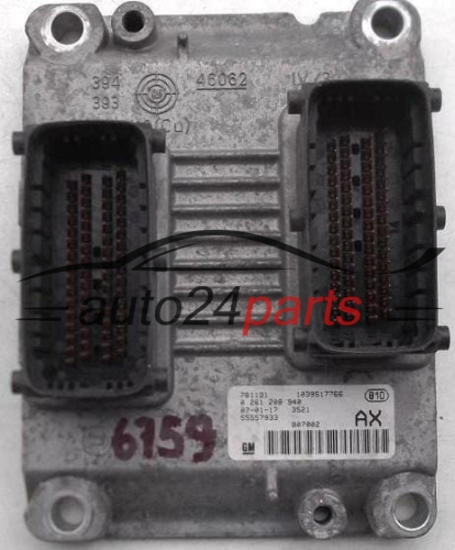 KOMPUTER STEROWNIK SILNIKA OPEL CORSA 1.2 BOSCH 0 261 209 940, 0261209940, 55557933 - 