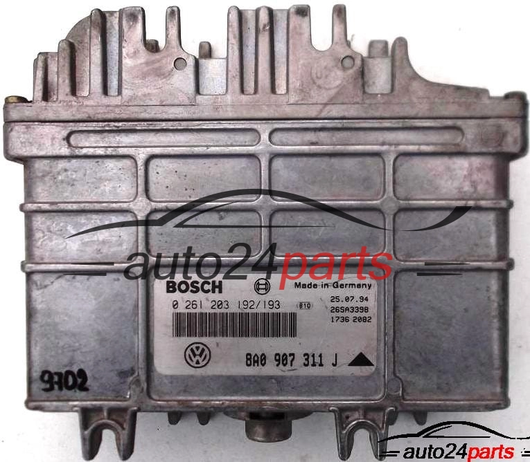 ECU CENTRALITA DE MOTOR SEAT TOLEDO CORDOBA, 1.6, BOSCH 0261203192/193, 8A0907311J