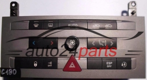 UNITE D'AFFICHAGE CLIMATRONIC PEUGEOT 407 VISTEON VP4PUH18C612CH, VP4PUH-18C612-CH, 96573326YW, 96573326 YW, 96 573 326 YW 03 D2 RFTA- 