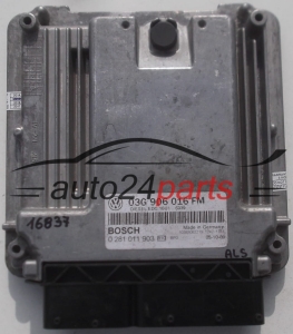 MOTORSTEUERGERÄT ECU STEUERGERÄT VOLKSWAGEN GOLF JETTA 2.0 TDI BOSCH 0 281 011 903, 0281011903, 03G 906 016 FM, 03G906016FM