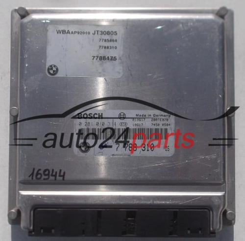 MOTORSTEUERGERÄT ECU STEUERGERÄT  BMW BOSCH 0 281 010 314,  7 788 310