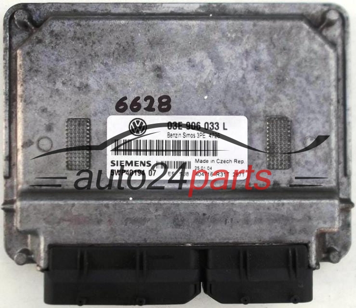 KOMPUTER STEROWNIK SILNIKA VW VOLKSWAGEN POLO 1.2 AZQ SIEMENS 5WP40194 07, 03E 906 033 L