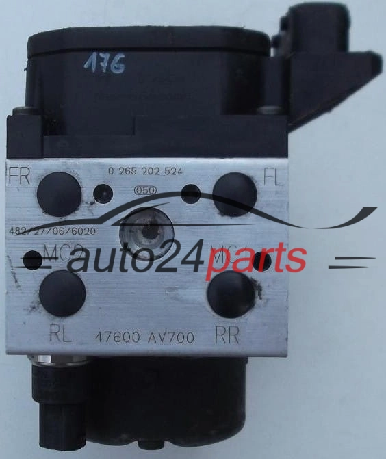 BOMBA HIDRAULICA Y CENTRALITA ABS NISSAN PRIMERA BOSCH 0 265 202 524, 47600 AV700,  0 130 108 098