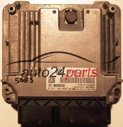 KOMPUTER STEROWNIK SILNIKA SKODA OCTAVIA 1.8T 1.8 TURBO TFSI 1Z0 907 115 F, 1Z0907115F, BOSCH 0 261 S04 090, 0261S04090, BENZIN MED17.5, 1039S32192