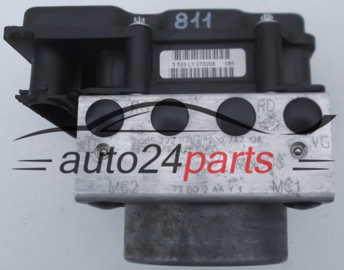 ABS RENAULT MODUS BOSCH 0265232075 / 8200747138 / 0265800558 