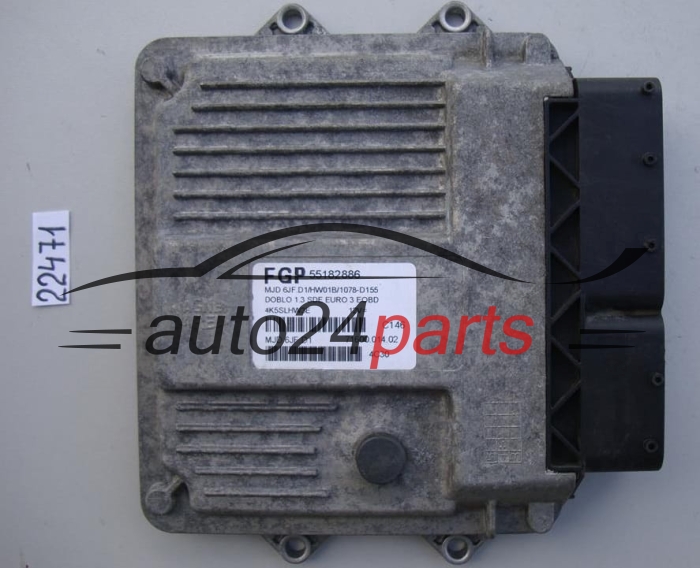 CENTRALITA DE MOTOR FIAT DOBLO 1.3 JTD MJD 6JF.D1, MJD6JFD1, 55182886