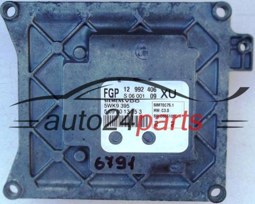 MOTORSTEUERGERÄT ECU STEUERGERAT OPEL ASTRA ZAFIRA 1.8 Z18XER 12992406 XU, 12 992 406, 55560130, 1232003, 12 32 003 SIEMENS VDO 5WK9395, 5WK9 395