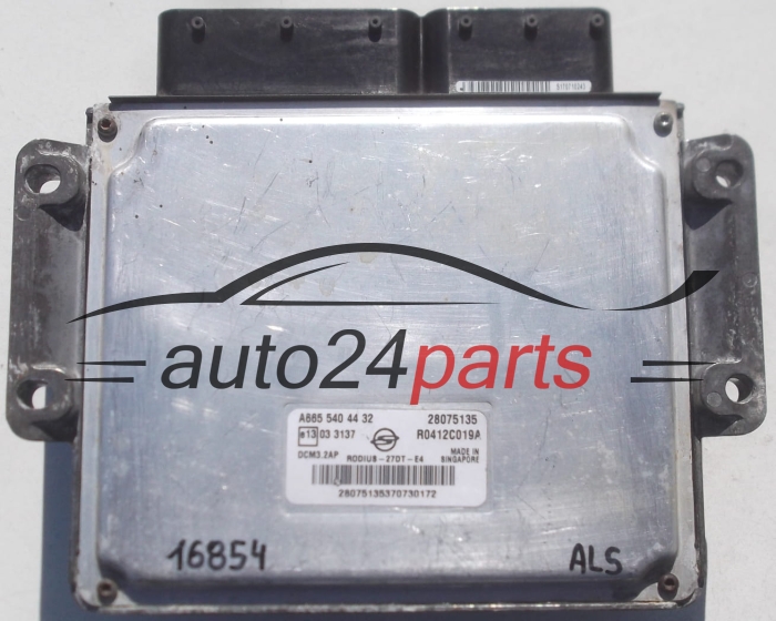 CALCULATEUR MOTEUR SSANGYONG RODIUS R0412C019A, A665 540 44 32, A6655404432, 28075135