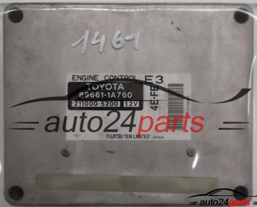 MOTORSTEUERGERÄT ECU STEUERGERÄT TOYOTA COROLLA 1.3 16V 896611A760, 2110005200