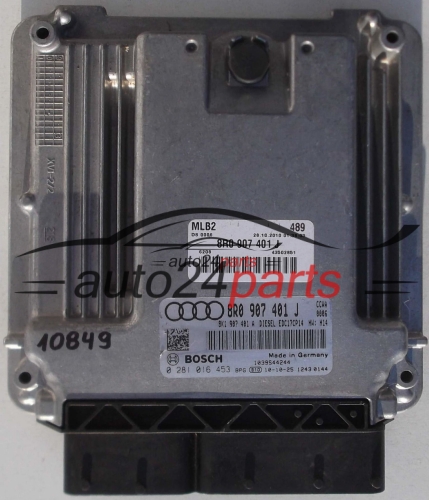 CALCULATEUR MOTEUR AUDI A4 A5 3.0 TDI BOSCH 0 281 016 453, 0281016453, 8R0 907 401 J, 8R0907401J, 8K1907401A