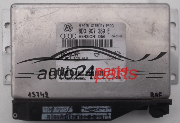 ECU CENTRALITA ABS ESP AUDI A4 S4 A6 VW PASSAT BOSCH 0 265 109 462, 0265109462, 8D0 907 389 E, 8D0907389E
