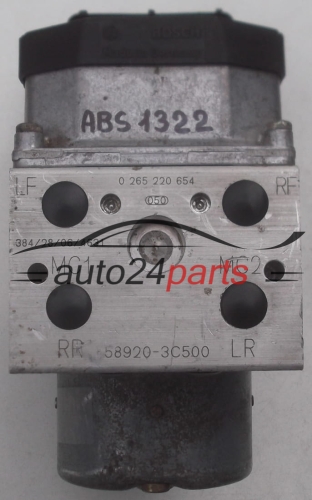 ABS HYDRAULIK-AGGREGAT MIT STEUERGERAET HYUNDAI KIA BOSCH 0 265 220 654, 0265220654, 58920-3C500, 589203C500, 0 273 004 617, 0273004617
