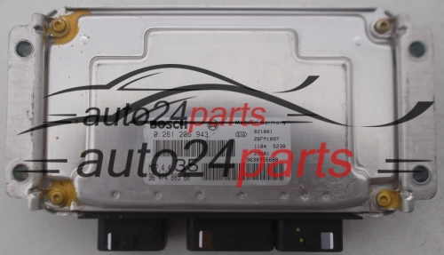 MOTORSTEUERGERÄT ECU STEUERGERAT PEUGEOT 307 1.6 16V BOSCH 0 261 206 943, 0261206943, 96 474 805 80, 9647480580