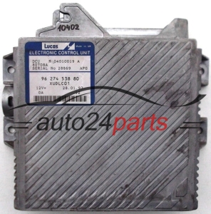 KOMPUTER STEROWNIK SILNIKA CITROEN XANTIA PEUGEOT 406 2.1 9627453880, 96 274 538 80 XUDLC01, DCU R 04010019 A, 80708A - 10402, 624