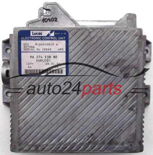 CITROEN XANTIA PEUGEOT 406 2.1 9627453880, 96 274 538 80 XUDLC01, DCU R 04010019 A, 80708A 