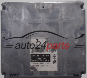 MOTORSTEUERGERÄT ECU STEUERGERAT TOYOTA PRIUS 89661-47041, 8966147041, DENSO 175200-8881, 1752008881