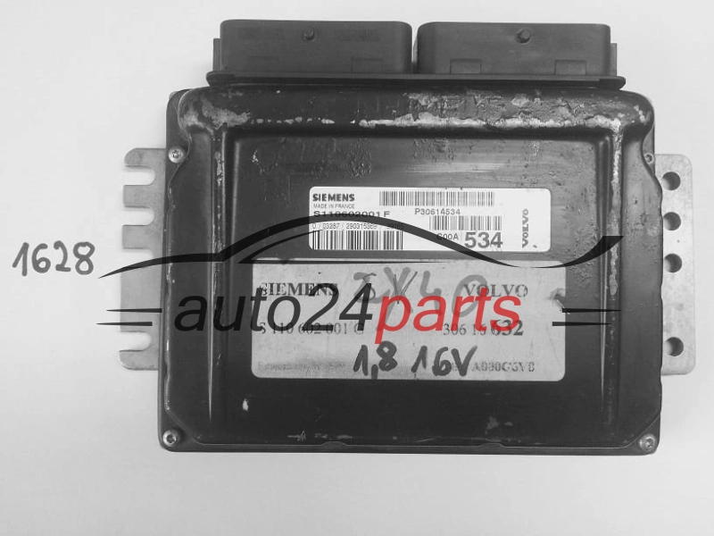 KOMPUTER STEROWNIK SILNIKA VOLVO S40 V40 1.8 16V SIEMENS S110602001F, S110602001 F, S 110 602 001 G, P30614534, 306 16 632