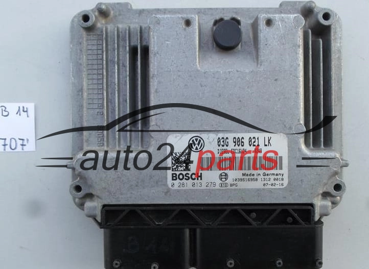 SEAT LEON 1.9 TDI BXE BOSCH 0 281 013 279, 0281013279, 03G 906 021 LK, 03G906021LK, EDC16U34 