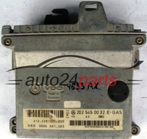 KOMPUTER STEROWNIK SILNIKA MERCEDES W202 C280 E-GAS A2025450032, 2025450032, A 202 545 00 32, 412.228/001/009 -  