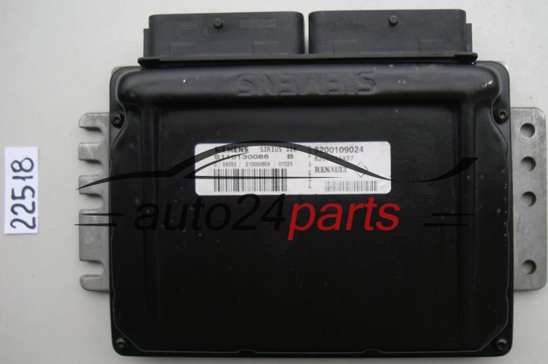 KOMPUTER STEROWNIK SILNIKA RENAULT KANGOO S110130088 B, S110130088B, 8200109024, SIRIUS 32N