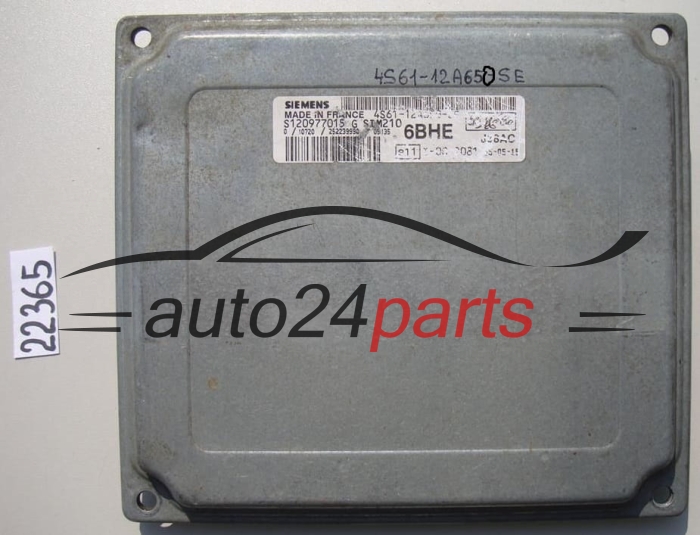 CENTRALITA DE MOTOR FORD FIESTA S120977015 G, S120977015G, 4S61-12A650-SE, 4S6112A650SE, SIM210