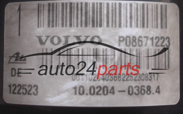 POMPE HYDRAULIQUE ET CALCULATEUR d'ABS  VOLVO S60 V70 P08671233